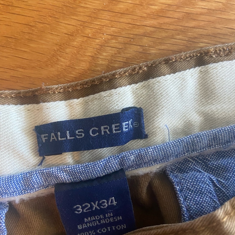 Falls Creek Blue and Tan Pants
